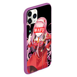 Чехол iPhone 11 Pro матовый 02, ZERO TWO, DARLING IN THE FRANXX, цвет: 3D-фиолетовый — фото 2