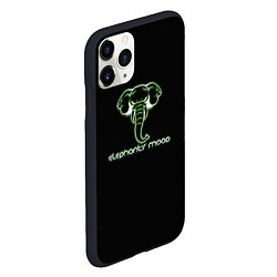 Чехол iPhone 11 Pro матовый Elephants mood, цвет: 3D-черный — фото 2