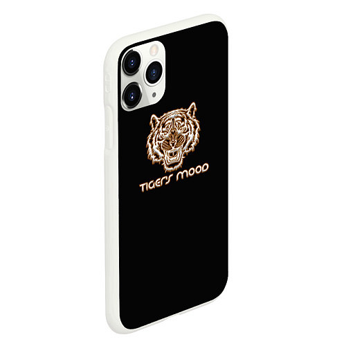 Чехол iPhone 11 Pro матовый Tigerss mood / 3D-Белый – фото 2