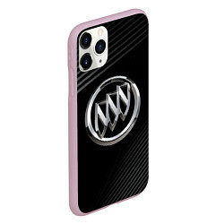 Чехол iPhone 11 Pro матовый Buick Black wave background, цвет: 3D-розовый — фото 2
