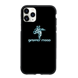 Чехол iPhone 11 Pro матовый Giraffes mood, цвет: 3D-черный