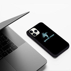 Чехол iPhone 11 Pro матовый Giraffes mood, цвет: 3D-черный — фото 2