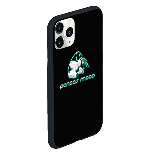 Чехол iPhone 11 Pro матовый Pandas mood / 3D-Черный – фото 2