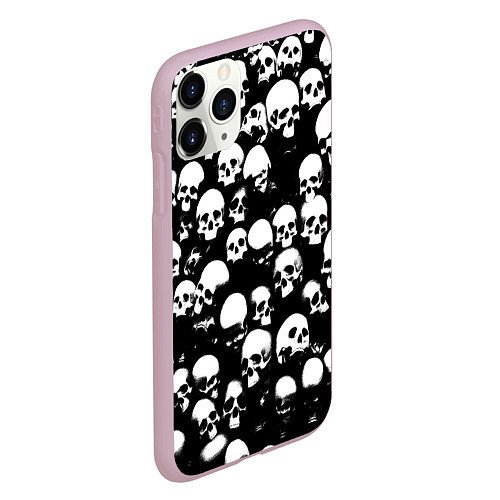 Чехол iPhone 11 Pro матовый Остатки от головы / 3D-Розовый – фото 2