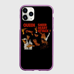 Чехол iPhone 11 Pro матовый Sheer Heart Attack - Queen, цвет: 3D-фиолетовый