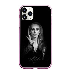 Чехол iPhone 11 Pro матовый Adele Icon, цвет: 3D-розовый