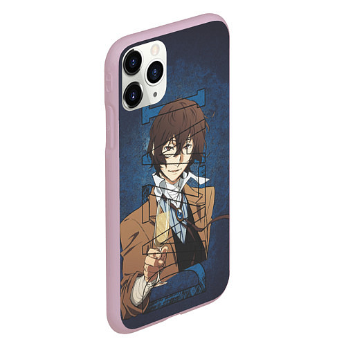 Чехол iPhone 11 Pro матовый Дазай Осаму Dazai Osamu bungou stray dogs / 3D-Розовый – фото 2