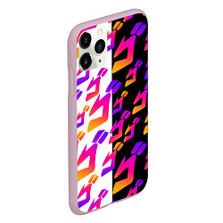 Чехол iPhone 11 Pro матовый JOJO BIZARRE ADVENTURE ДЖО ДЖО УЗОР, цвет: 3D-розовый — фото 2