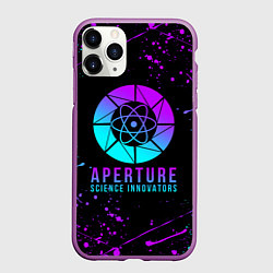 Чехол iPhone 11 Pro матовый PORTAL NEON ПОРТАЛ НЕОН, цвет: 3D-фиолетовый