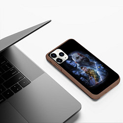 Чехол iPhone 11 Pro матовый GOD OF WAR РАГНАРЁК, цвет: 3D-коричневый — фото 2