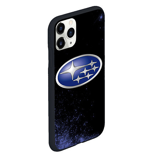 Чехол iPhone 11 Pro матовый SUBARU - Взрыв / 3D-Черный – фото 2