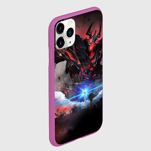 Чехол iPhone 11 Pro матовый DOTA ТЕНЬ, SHADOW FIEND / 3D-Фиолетовый – фото 2