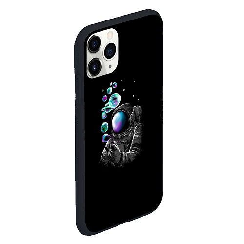 Чехол iPhone 11 Pro матовый Так создаются планеты / 3D-Черный – фото 2