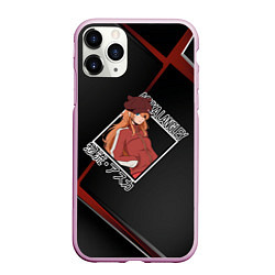 Чехол iPhone 11 Pro матовый Евангелион Evangelion, Аска Лэнгли Сорью, цвет: 3D-розовый