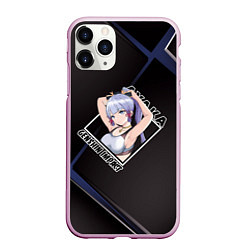 Чехол iPhone 11 Pro матовый Аяка Камисато Ayaka Kamisato, Genshin Impact, цвет: 3D-розовый