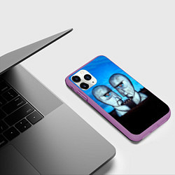 Чехол iPhone 11 Pro матовый The Division Bell - Pink Floyd, цвет: 3D-фиолетовый — фото 2