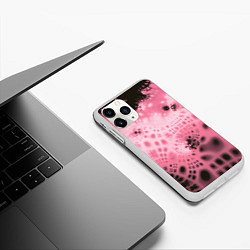 Чехол iPhone 11 Pro матовый Коллекция Journey Розовый 588-4-pink, цвет: 3D-белый — фото 2