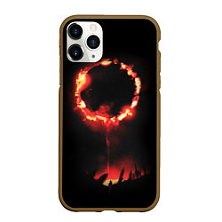 Чехол iPhone 11 Pro матовый DARK SOULS PRAISE THE SUN, цвет: 3D-коричневый