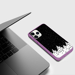 Чехол iPhone 11 Pro матовый НОВОГОДНЯЯ НОЧЬ 2022, цвет: 3D-фиолетовый — фото 2