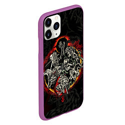 Чехол iPhone 11 Pro матовый ГЕРОЙ АНИМЕ БЕРСЕРК BERSERK, цвет: 3D-фиолетовый — фото 2