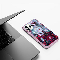 Чехол iPhone 11 Pro матовый GENSHIN IMPACT GIRL ГЕРОИНЯ, цвет: 3D-розовый — фото 2