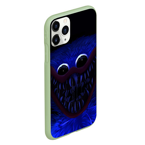Чехол iPhone 11 Pro матовый BLUE MONSTER POPPY / 3D-Салатовый – фото 2