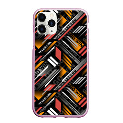 Чехол iPhone 11 Pro матовый GO WIN LETS GO, цвет: 3D-розовый