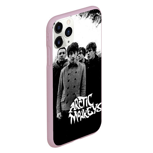 Чехол iPhone 11 Pro матовый Группа Arctic monkeys / 3D-Розовый – фото 2