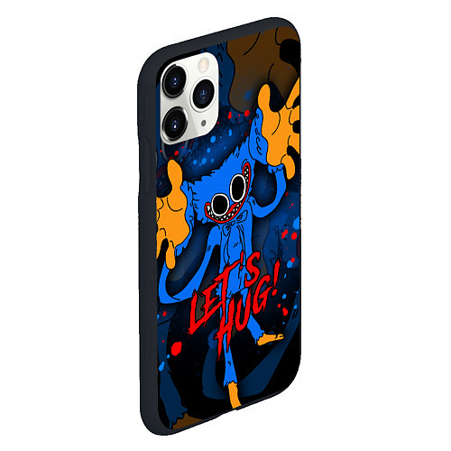 Чехол iPhone 11 Pro матовый Huggy Wuggy - Poppy Playtime, / 3D-Черный – фото 2