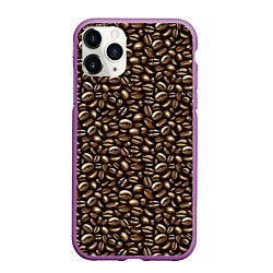 Чехол iPhone 11 Pro матовый Кофе Coffee, цвет: 3D-фиолетовый