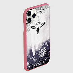 Чехол iPhone 11 Pro матовый Токийские мстители - Подтёки красок, цвет: 3D-малиновый — фото 2
