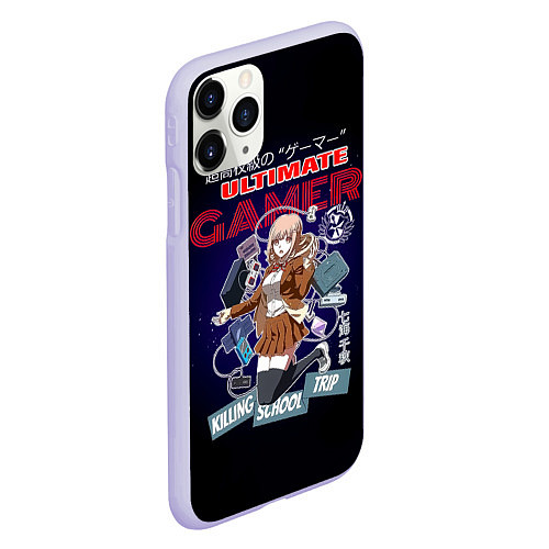 Чехол iPhone 11 Pro матовый Ultimate Gamer - Danganronpa / 3D-Светло-сиреневый – фото 2