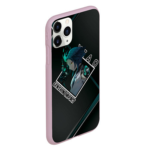Чехол iPhone 11 Pro матовый Сяо Xiao, Genshin Impact / 3D-Розовый – фото 2