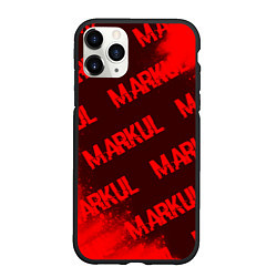 Чехол iPhone 11 Pro матовый Markul - Краска, цвет: 3D-черный