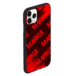 Чехол iPhone 11 Pro матовый Markul - Краска, цвет: 3D-черный — фото 2