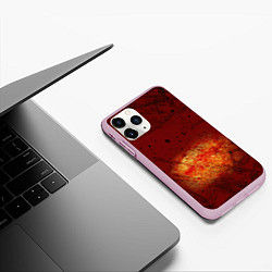 Чехол iPhone 11 Pro матовый Взрыв на Марсе, цвет: 3D-розовый — фото 2