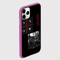 Чехол iPhone 11 Pro матовый Загробная жизнь - afterlife, цвет: 3D-фиолетовый — фото 2