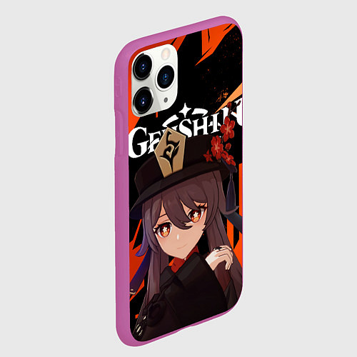 Чехол iPhone 11 Pro матовый HU TAO ХУ ТАО ВАНШЭН / 3D-Фиолетовый – фото 2
