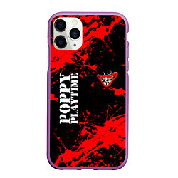 Чехол iPhone 11 Pro матовый POPPY PLAYTIME ИГРА ПОППИ ПЛЕЙТАЙМ ХАГГИ ВАГГИ, цвет: 3D-фиолетовый