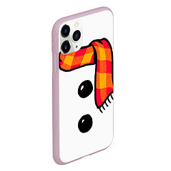 Чехол iPhone 11 Pro матовый Snowman Outfit, цвет: 3D-розовый — фото 2