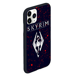 Чехол iPhone 11 Pro матовый TESV: SKYRIM - Брызги, цвет: 3D-черный — фото 2