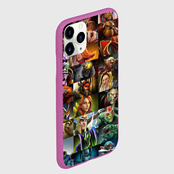 Чехол iPhone 11 Pro матовый HEROES DOTA 2 ПЕРСОНАЖИ ДОТА 2, цвет: 3D-фиолетовый — фото 2