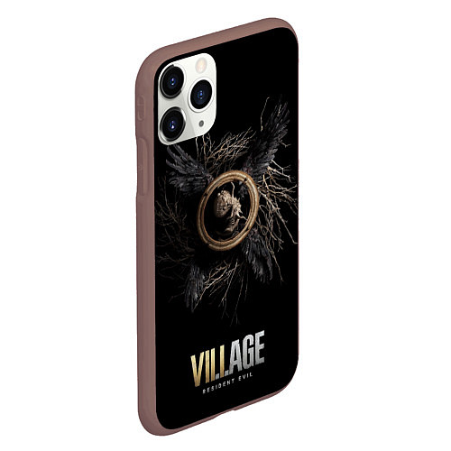 Чехол iPhone 11 Pro матовый RE Village Wings / 3D-Коричневый – фото 2