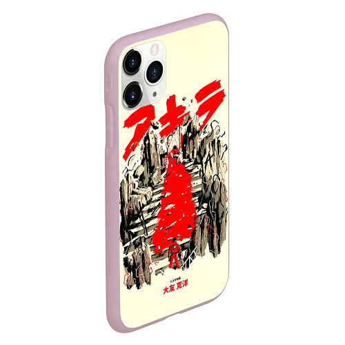 Чехол iPhone 11 Pro матовый Akira Акира / 3D-Розовый – фото 2