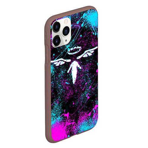 Чехол iPhone 11 Pro матовый TEAM VALHALLA ВАЛЬХАЛЛА NEON / 3D-Коричневый – фото 2