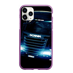 Чехол iPhone 11 Pro матовый SCANIA Дальнобой 2022