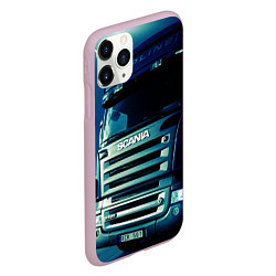 Чехол iPhone 11 Pro матовый SCANIA Дальнобой 2022, цвет: 3D-розовый — фото 2