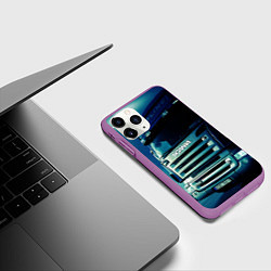 Чехол iPhone 11 Pro матовый SCANIA Дальнобой 2022, цвет: 3D-фиолетовый — фото 2