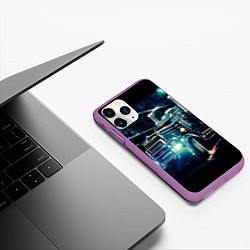 Чехол iPhone 11 Pro матовый Американский Грузовик Дальнобой 2022, цвет: 3D-фиолетовый — фото 2