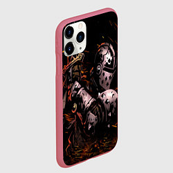 Чехол iPhone 11 Pro матовый Darkest Dungeon Fish and Bones, цвет: 3D-малиновый — фото 2